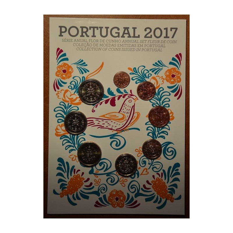 eurocoin eurocoins Portugal 2017 set of 8 coins (UNC)