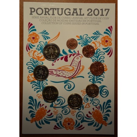 eurocoin eurocoins Portugal 2017 set of 8 coins (UNC)