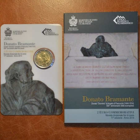 euroerme érme 2 Euro San Marino 2014 - Bramante Donato halálának 50...