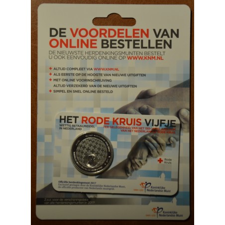 eurocoin eurocoins 5 Euro Netherlands 2017 - Red Cross (BU card)