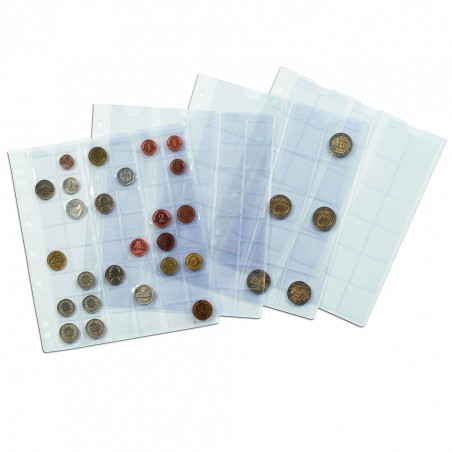 eurocoin eurocoins 5 euroset sheets into Leuchtturm NUMIS albums fo...