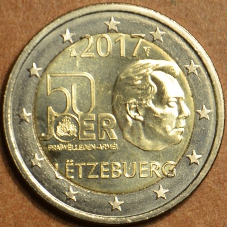 euroerme érme 2 Euro Luxemburg 2017 - A katonai szolgálat 50 éve (UNC)