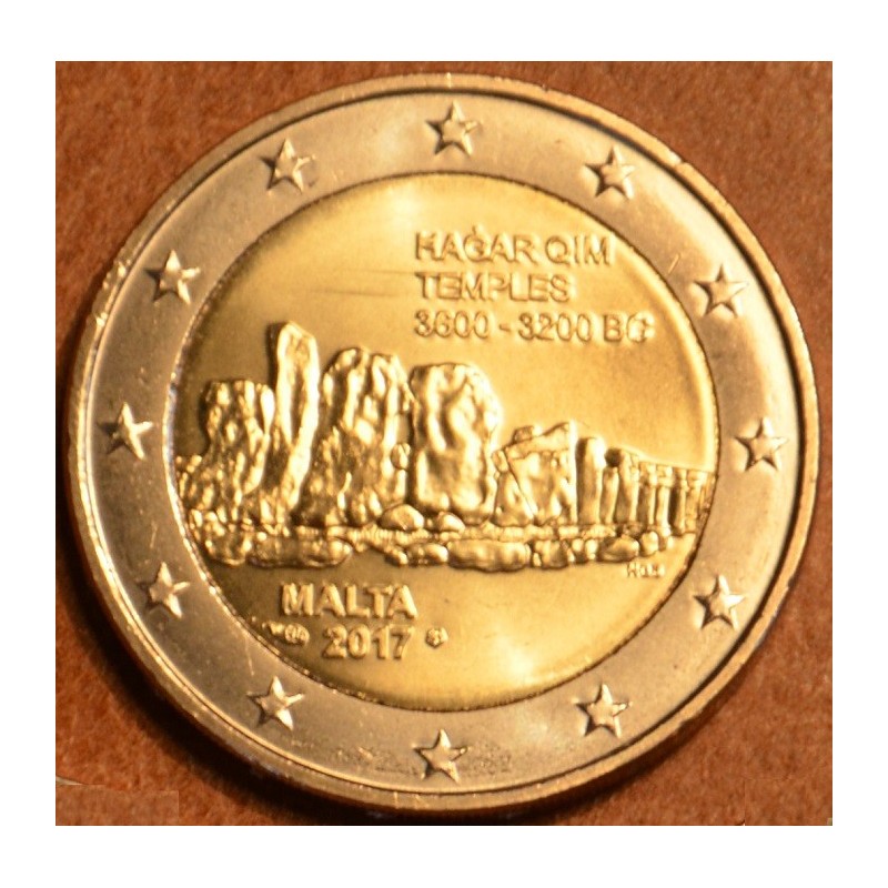 eurocoin eurocoins 2 Euro Malta 2017 Hagar Qim - french mintmark (UNC)