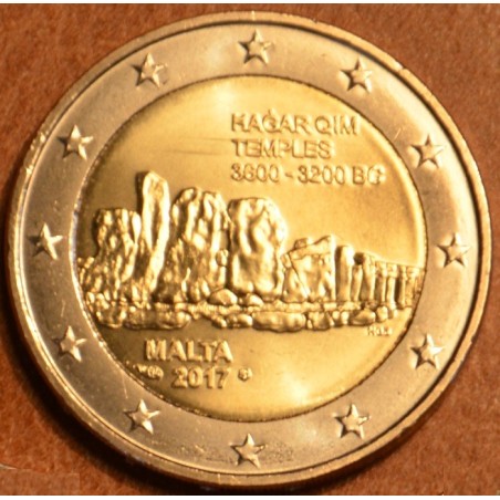 eurocoin eurocoins 2 Euro Malta 2017 Hagar Qim - french mintmark (UNC)