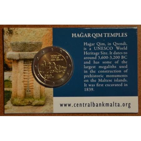 Euromince mince 2 Euro Malta 2017 - francúzska značka - Hagar Qim (...