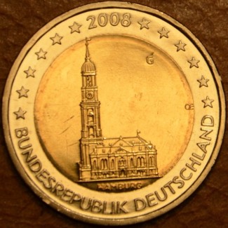 euroerme érme 2 Euro Németország 2008 \\"G\\" Hamburg: Szent Mihály...