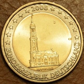 eurocoin eurocoins 2 Euro Germany 2008 \\"J\\" Hamburg: St. Michael...