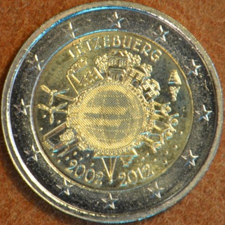 Euromince mince Poškodená 2 Euro Luxembursko 2012 - 10. výročia vzn...