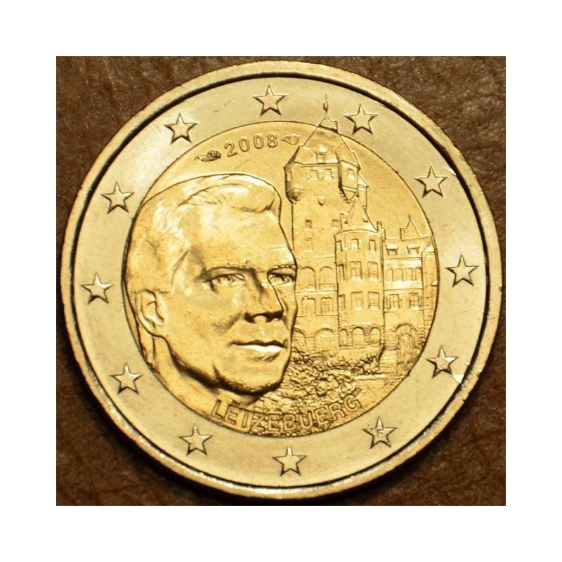 Euromince mince Poškodená 2 Euro Luxembursko 2008 - Henri a zámok „...