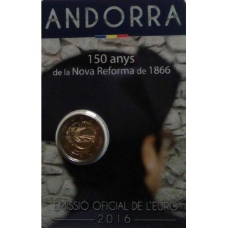 euroerme érme 2 Euro Andorra 2016 - Uj reformok (BU kártya)