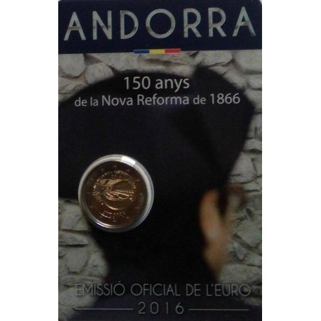 Euromince mince 2 Euro Andorra 2016 - Nove reformy (BU karta)