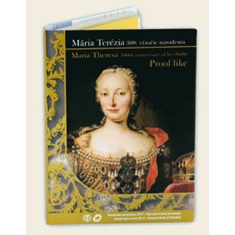 Euromince mince Súbor 8 Slovenských mincí 2017 Mária Terézia (Proof)