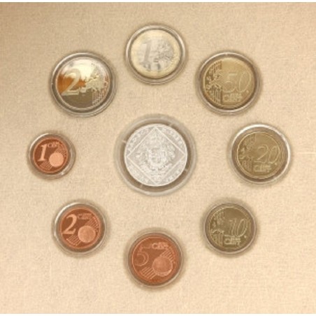 eurocoin eurocoins Set of 8 Slovak coins 2017 in wooden case - Mari...