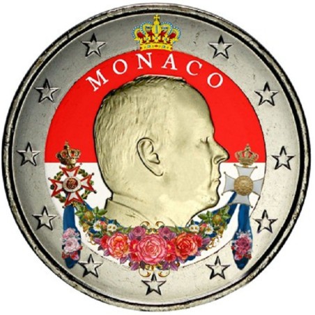 eurocoin eurocoins 2 Euro Monaco 2015 (colored UNC)
