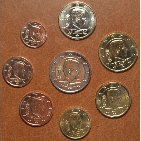 Euromince mince Belgicko 2017 sada 8 mincí Kráľ Filip (UNC)