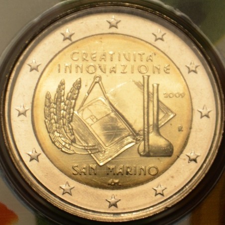 eurocoin eurocoins 2 Euro San Marino 2009 - European Year of Creati...