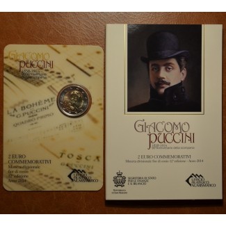 euroerme érme 2 Euro San Marino 2014 - Giacomo Puccini halálának 90...