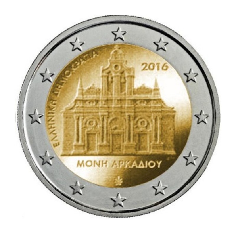 euroerme érme Sérült 2 Euro Görögország 2016 - Az Arkadi kolostor (...