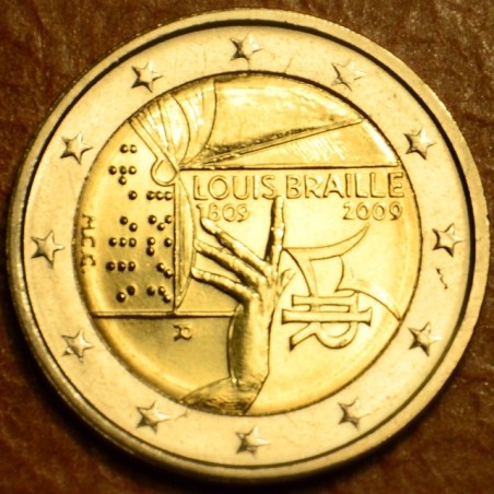 Euromince mince Poškodená 2 Euro Taliansko 2009 - 200. výročie naro...