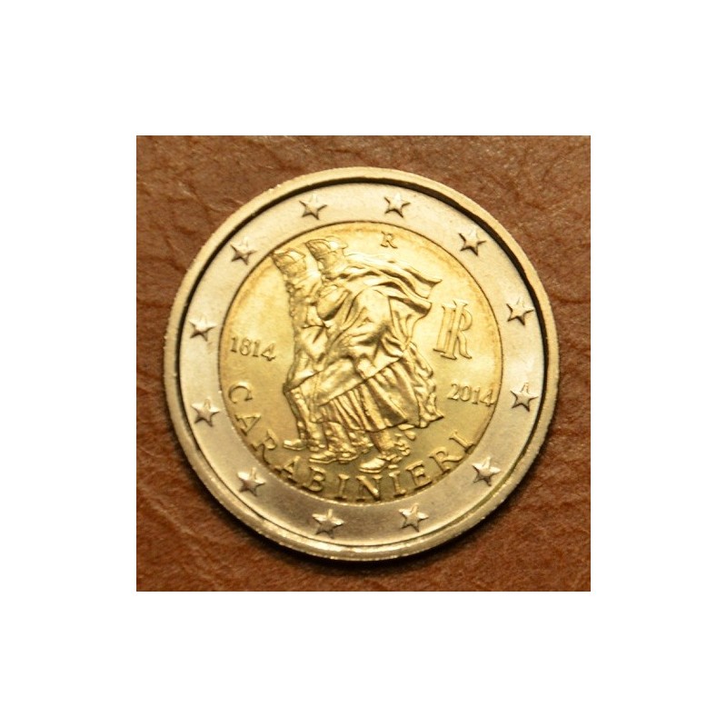 Euromince mince Poškodená 2 Euro Taliansko 2014 - 200 rokov carabin...
