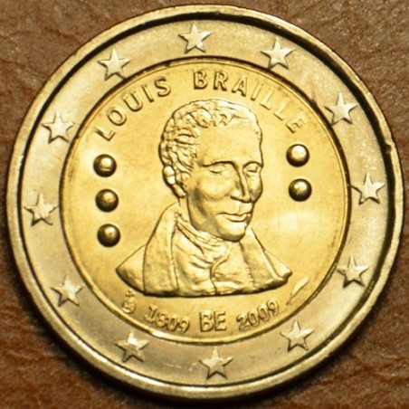 Euromince mince Poškodená 2 Euro Belgicko 2009 - 200. výročie narod...