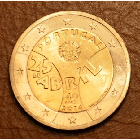 eurocoin eurocoins Damaged 2 Euro Portugal 2014 - Carnation Revolut...