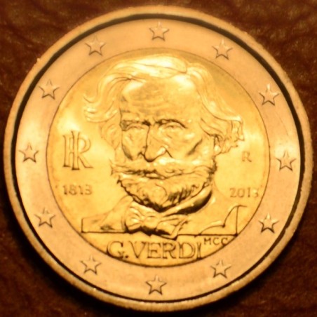 euroerme érme Sérült 2 Euro Olaszország 2013 - Giuseppe Verdi szüle...