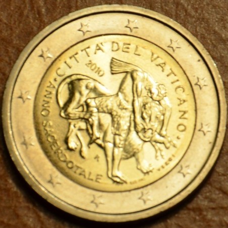 Euromince mince 2 Euro Vatikán 2010 - Rok kňazov (BU)