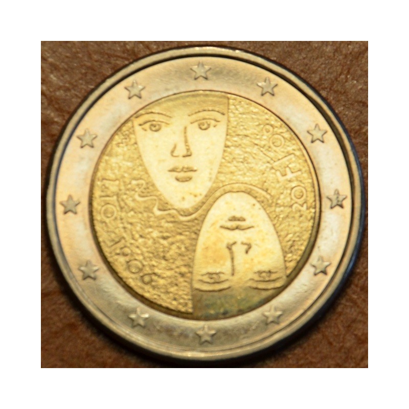 eurocoin eurocoins Damaged 2 Euro Finland 2006 - 1st Centenary of t...