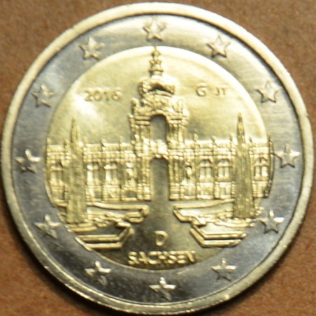 Euromince mince Poškodená 2 Euro Nemecko \\"D\\" 2016 - Sasko: Zwin...