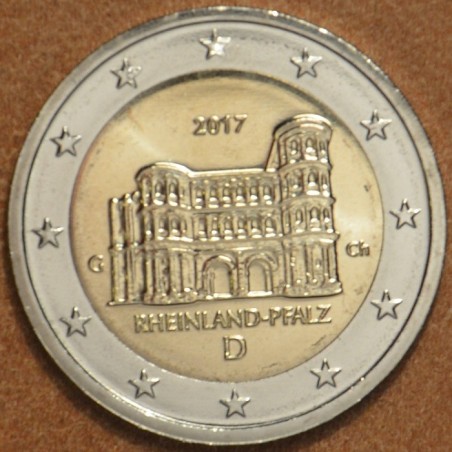 Euromince mince Poškodená 2 Euro Nemecko \\"G\\" 2017 - Porýnie-Fal...