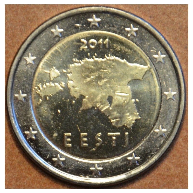 Euromince mince Poškodená 2 Euro Estónsko 2011 (UNC)