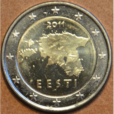 Euromince mince Poškodená 2 Euro Estónsko 2011 (UNC)