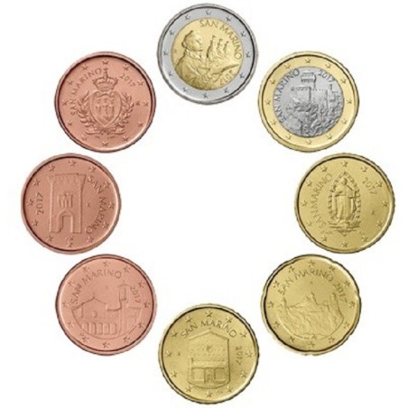 Euromince mince San Marino 2017 sada s novým motívom (UNC)