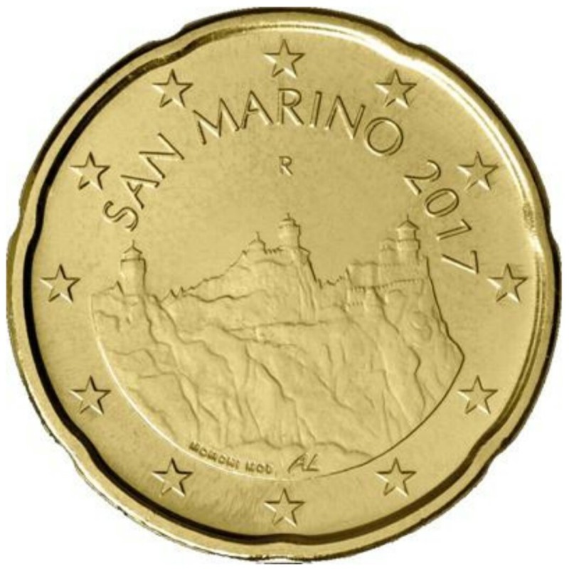 Euromince mince 20 cent San Marino 2017 (UNC)