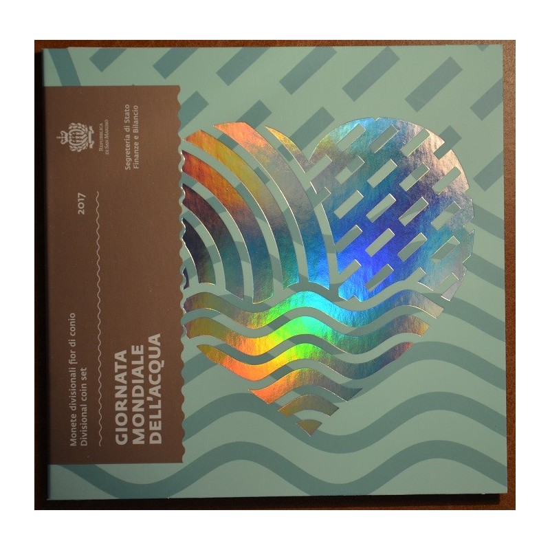 euroerme érme San Marino 2017-es forgalmi sor - új design 5 Euro em...