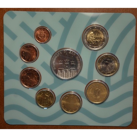 eurocoin eurocoins San Marino 2017 set with new design of coins and...