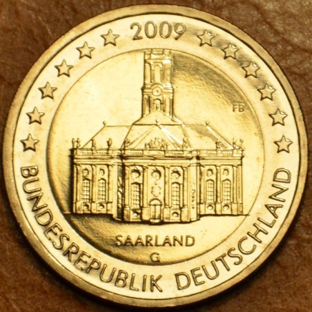 euroerme érme 2 Euro Németország 2009 \\"G\\" Saarland: Ludwigskirc...