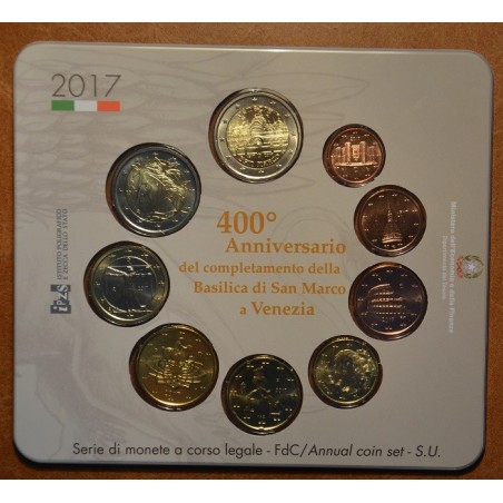 eurocoin eurocoins Italy 2017 official set with commemorative 2 Eur...