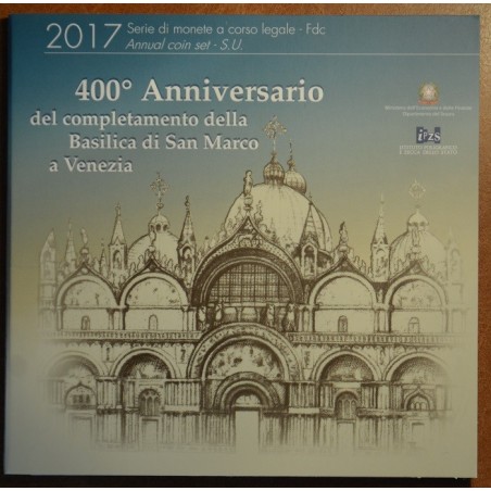 eurocoin eurocoins Italy 2017 official set with commemorative 2 Eur...