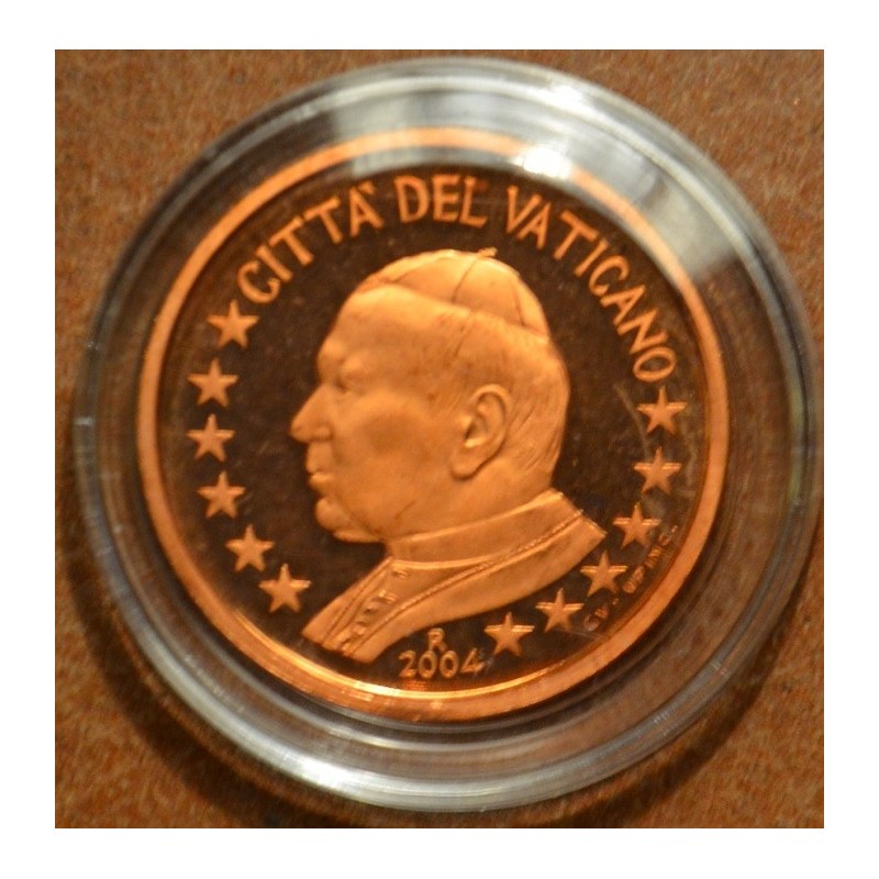 euroerme érme 5 cent Vatikán János Pál II 2004 (Proof)