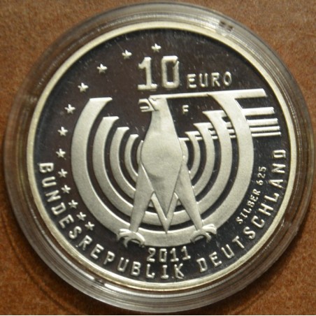 euroerme érme 10 Euro Németország \\"F\\" 2011 - Az autózás 125. év...