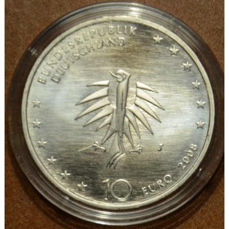Euromince mince 10 Euro Nemecko \\"J\\" 2008 Gorch Fock II (UNC)