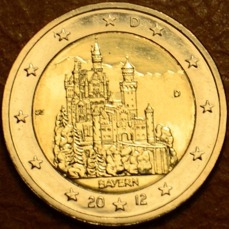 eurocoin eurocoins 2 Euro Germany 2012 \\"D\\" Bayern: Neuschwanste...