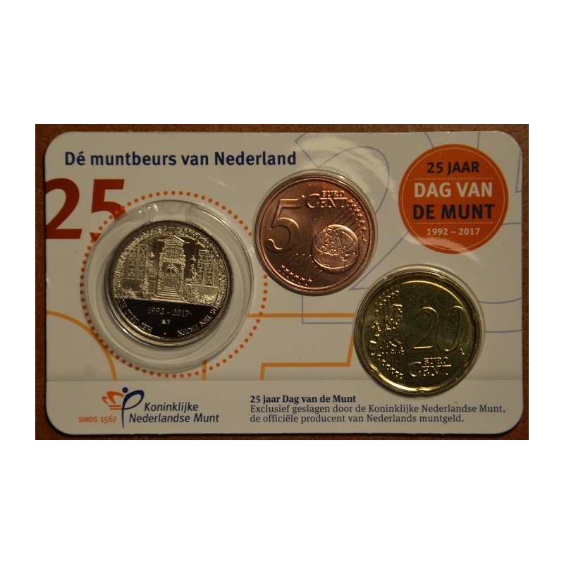 Euromince mince 20+5 cent Holandsko 2017 (BU)