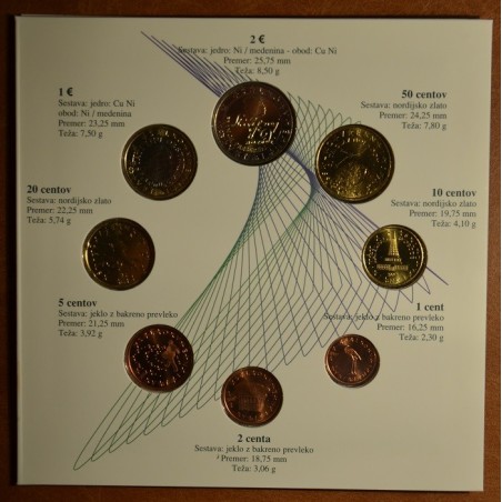 eurocoin eurocoins Slovenia 2007 set of 8 eurocoins (BU)