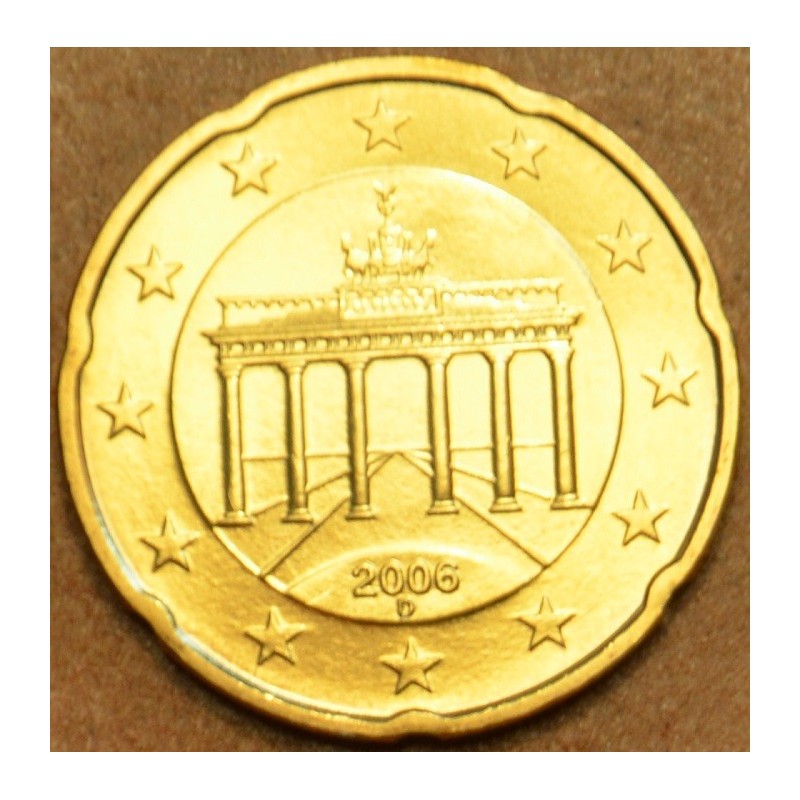 Euromince mince 20 cent Nemecko \\"D\\" 2006 (UNC)