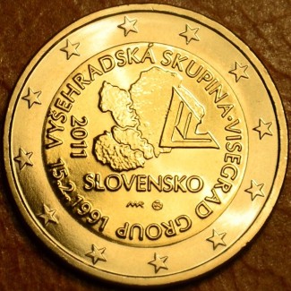 Euromince mince 2 Euro Slovensko 2011 - 20. výročie vzniku Visegrad...