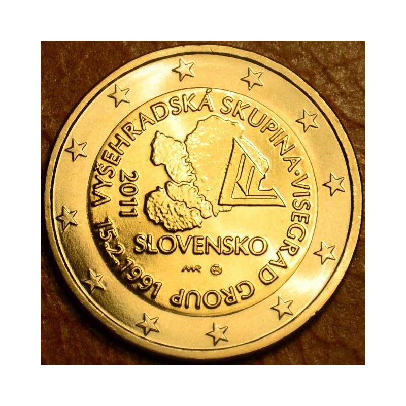 Euromince mince 2 Euro Slovensko 2011 - 20. výročie vzniku Visegrad...