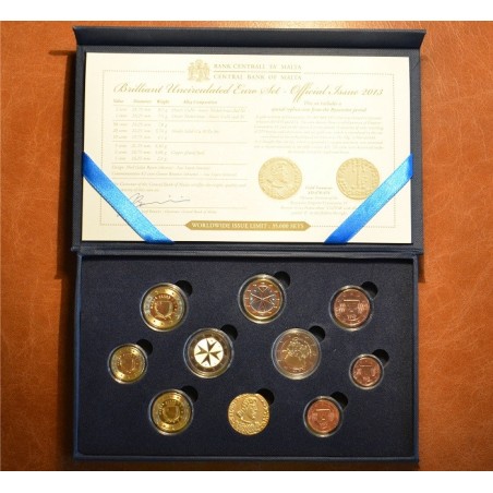 Euromince mince 10 dielna sada obehových mincí Malta 2013 (BU)